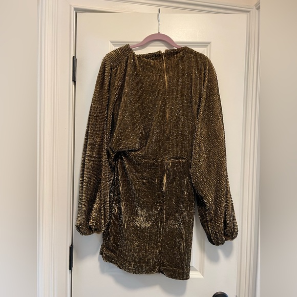 Retrofete authentic sequin dress gold size medium worn once - Picture 4 of 4
